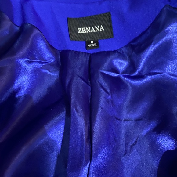 Zenana royal blue oversized blazer - Picture 2 of 7